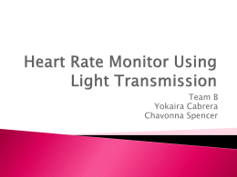 Heart Rate Monitor Using Light Transmission