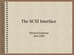 The SCSI Interface - Pioneer Pacific College