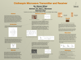 Clothespin Microwave Transmitter and Receiver