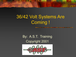36/42 Volt Systems Are Coming - Gem State Gymnastics Academy