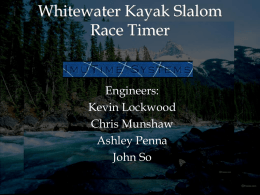 Whitewater Kayak Slalom Race Timer