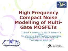 High Frequency Compact Noise Modelling of Multi