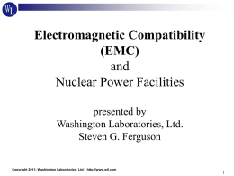 EMC Test Fundamentals and Nuclear Power