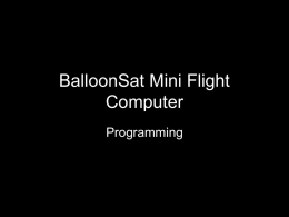 BalloonSat Mini Flight Computer