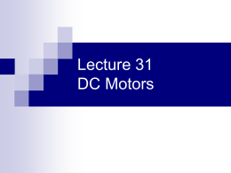 DC Motors - United States Naval Academy