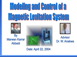 Control of magnetic levitation system