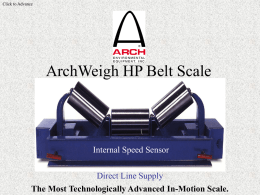 Archweigh HP Belt Scale