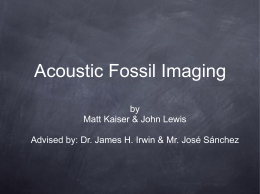 Acoustic Fossil Imaging