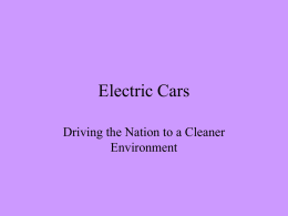 Electric Cars - Fenwick High School