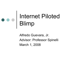 Internet Controlled Blimp - The Homepage for antipasto