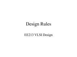 Design Rules - School of Electronic Engineering | DCU