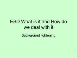 ESD What is it and How do we deal with it