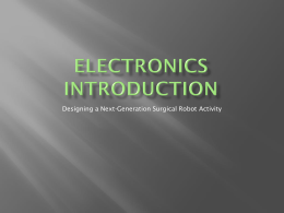 Electronics Introduction