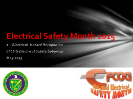 Electrical Safety Month 2014