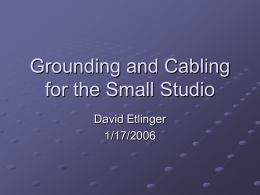 Grounding and Balancing for the Small Studio