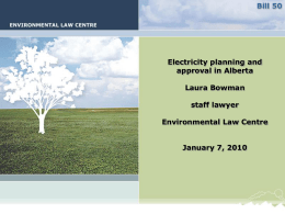 What is Bill 50? - Environmental Law Centre