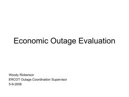 EconomicOutageEvaluationOverview2008