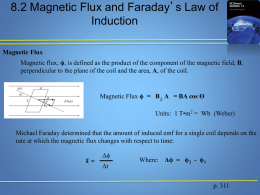 Magnetic Flux and Faraday`s Law of Induction
