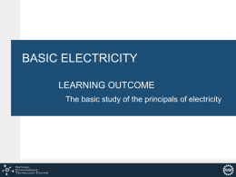 Basic Electricity - Convergence Technology Center