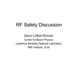 RF Safety Discussion