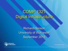 Presentation1 - University of Worcester