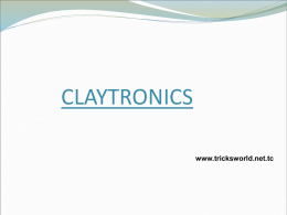 Intel views related to claytronics