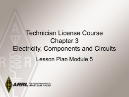 Module 5 – Electricity, Components & Circuits C3