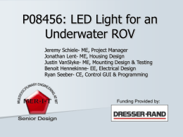 P08456: LED Light for an Underwater ROV
