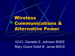 WirelessComm & AltPower