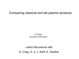 Comparing classical and lab plasma dynamos
