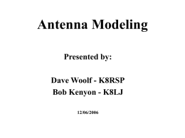 Antenna Modelling Programs