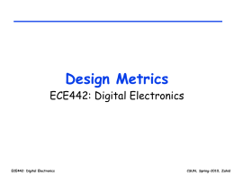 Lecture 01 - Design Metrics