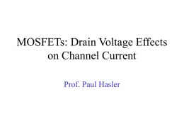 MOSFET: drain characteristics