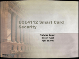 ECE4112 Smart Card Security