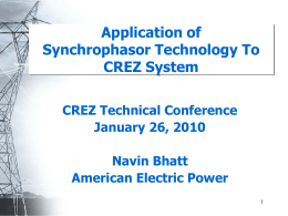 Overview of Synchrophasor Technology and