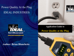 power_quality_at_the.. - IDEAL INDUSTRIES, INC.