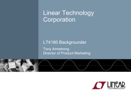 LT4180 Product Overview