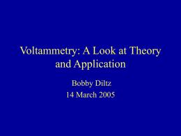Voltammetry: A Look at Theory and Use