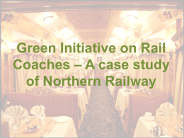 Green Initiative on Rail Coaches – A Case Study of