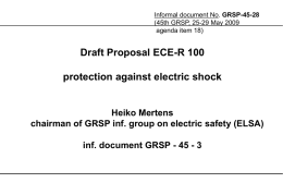 ECE-R100 – electric shock