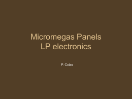 Micromegas Endplate LP electronics