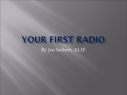 Your First Radio