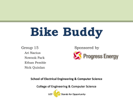 Bike Buddy - Department of Electrical Engineering and Computer
