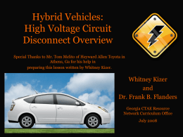 Hybrid Vehicle Service Plug Overview