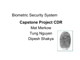 Biometric Security Device
