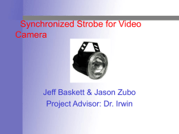 Synchronized Strobe for Video Camera