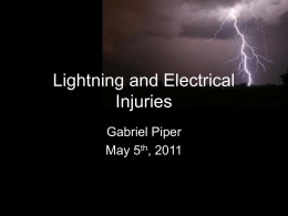 Electrical and Lightning injuries