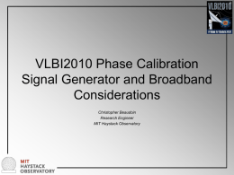 VLBI2010 Phase Calibration Signal Generator and System