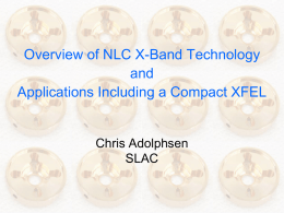 X-band Overview and Applications
