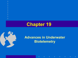 Under water biotelemetry - Prof. Dr. Joyanta Kumar Roy